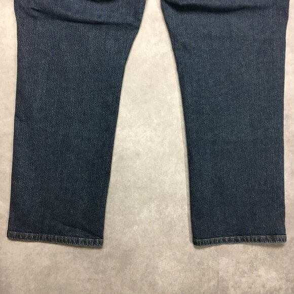 Duluth Trading Men Flex Weekender Blue Jeans size 46 to 48x34 Relaxed Fit - Picture 13 of 15